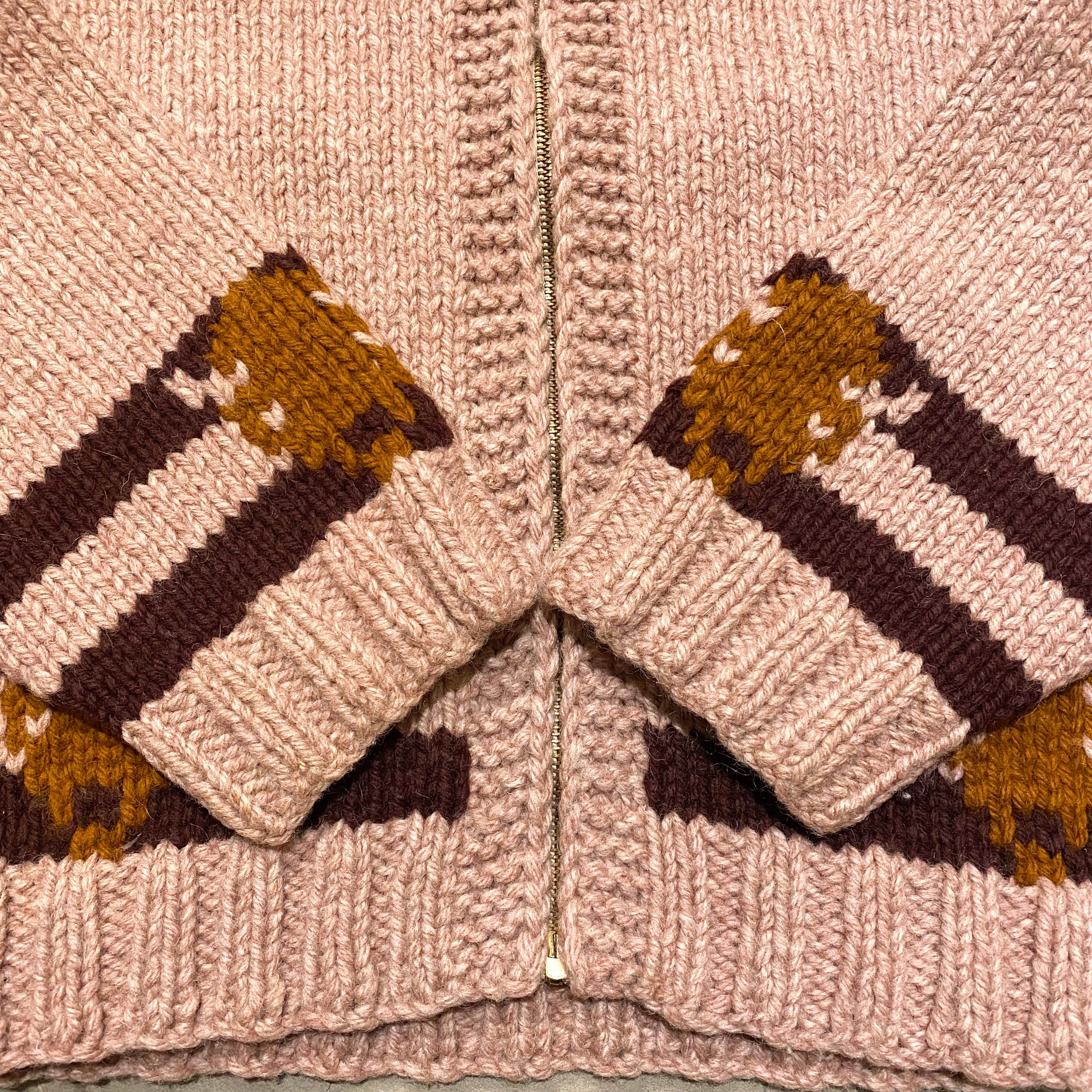 60〜70's UNKNOWN Buffalo Cowichan Sweater / カウチンセーター