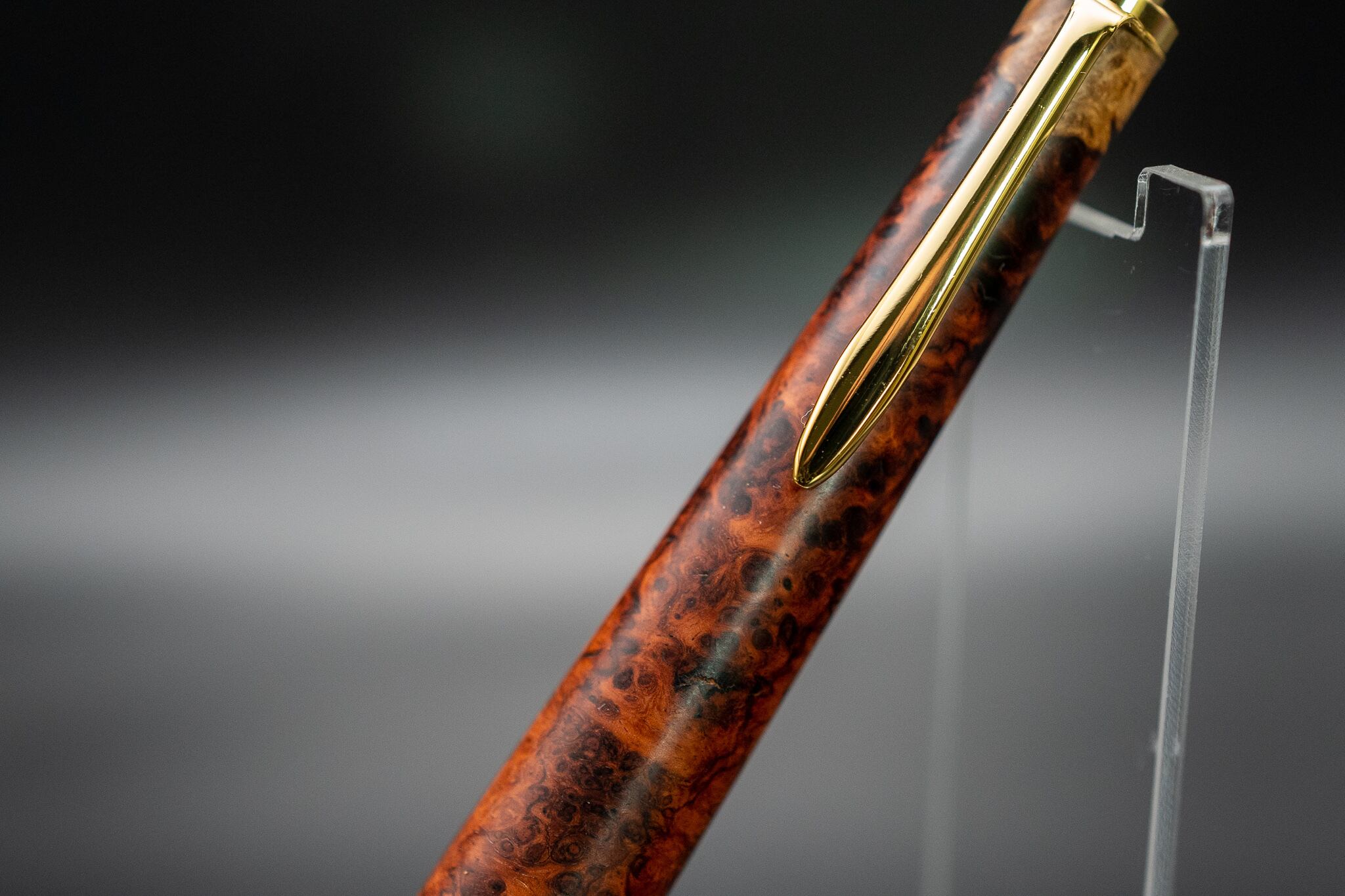 【朱色の銘木】 本花梨紅白 極上 gold MP