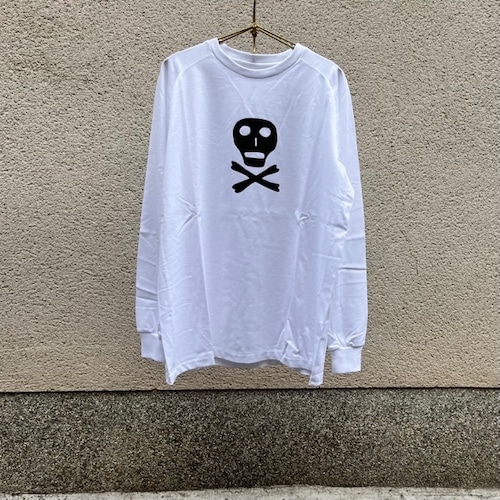 OLDMAN'S TAILOR / オールドマンズテーラー Skull OMT L/S Tee White #m844