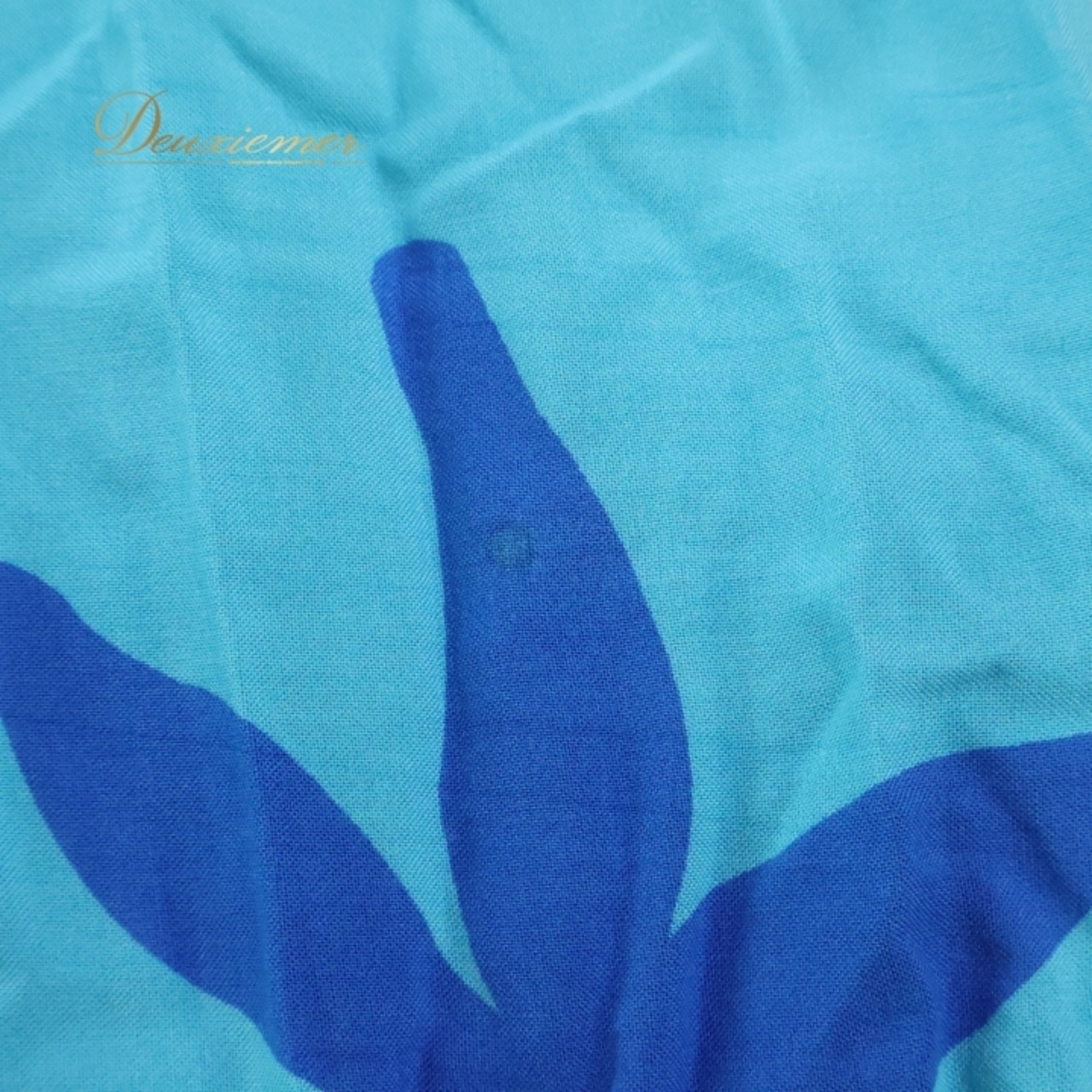 フラダンス 衣装 ワンピース ドレス ハレクアイレア ブルー系 Halekuai Lea 日本製 チューブトップ ワントーン ティアレ柄 かわいい 華やか 鮮やか 明るい 水色 青 ハワイアン アロハ ハワイアンプリント フラ ダンス レッスン 練習 軽やか