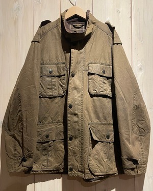 【a.k.a.C.a.k.a vintage】"Barbour" "TROOPER" Vintage Loose Oiled Jacket