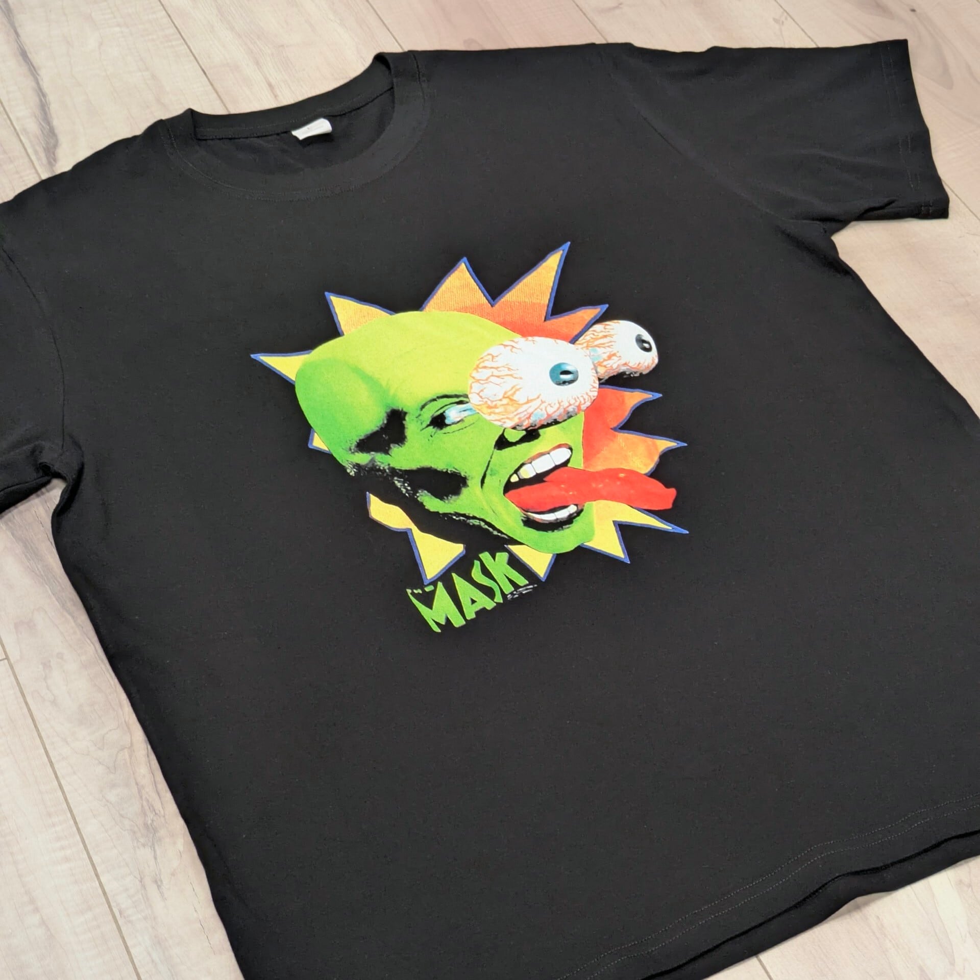 【 The Mask （マスク）】目ん玉ビヨーン(笑) / 映画Tシャツ / Tシャツ / 90年代映画〚アメリカン雑貨 アメトイ〛