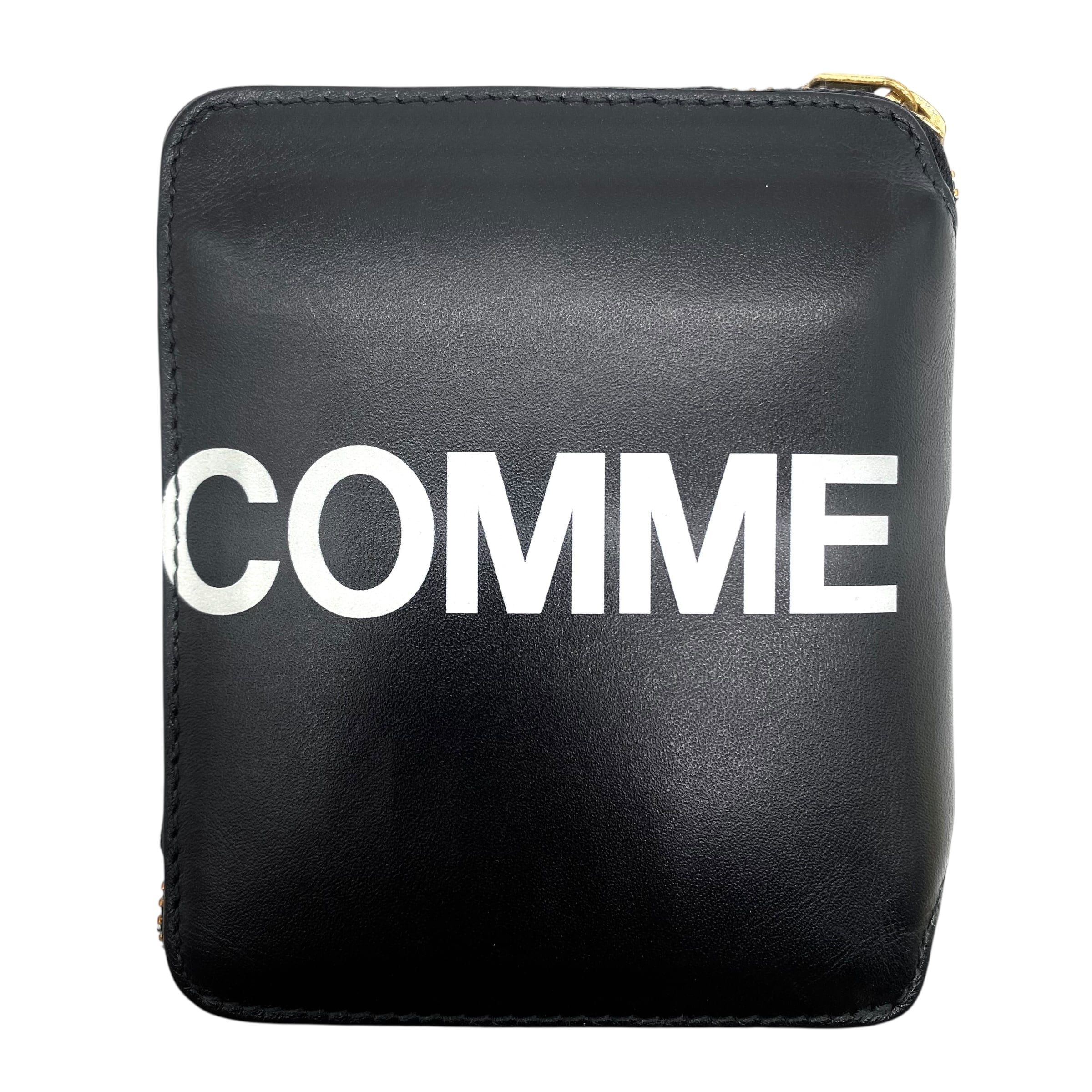Comme des Garcons Compact Wallet Huge Logo Black / コムデギャルソン 財布