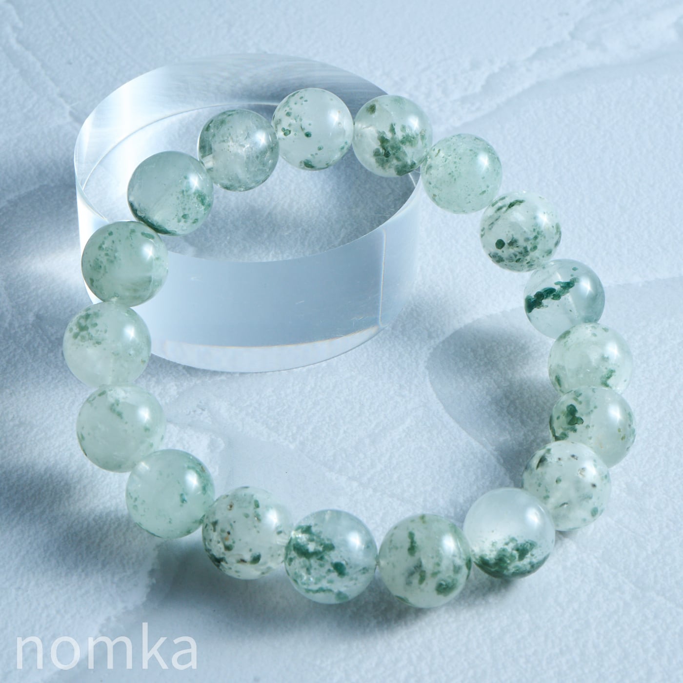 【期間限定 8/31 23:59まで】パイロクシンインクォーツ (11mm/ブラジル・ミナスジュライス州産) ブレスレット nL-8003
