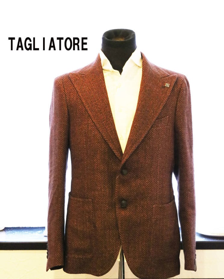 TAGLIATORE タリアトーレ48 ヘリーンボーン ラペルピン付き - スーツ