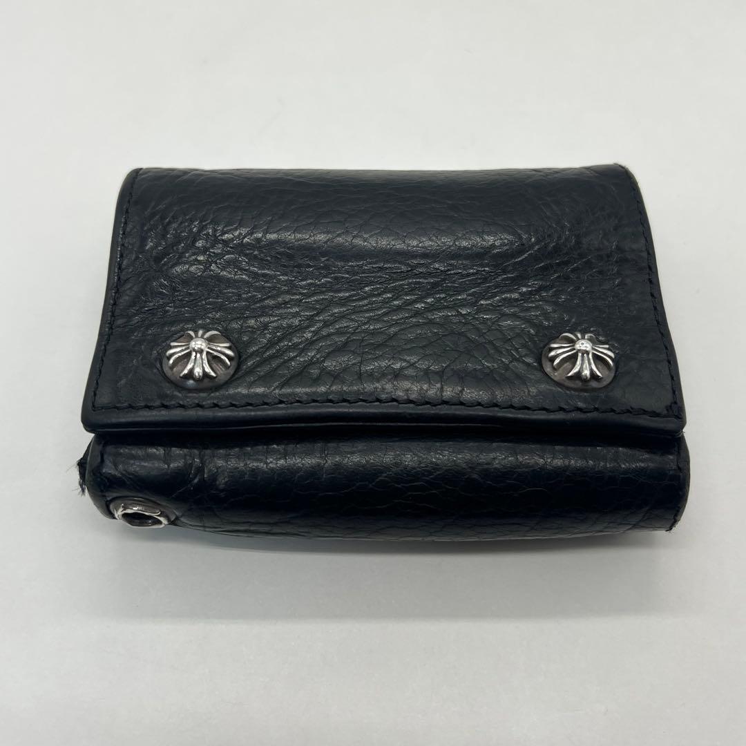 クロムハーツ 3フォールド ウォレット セメタリークロスパッチ クロスボール