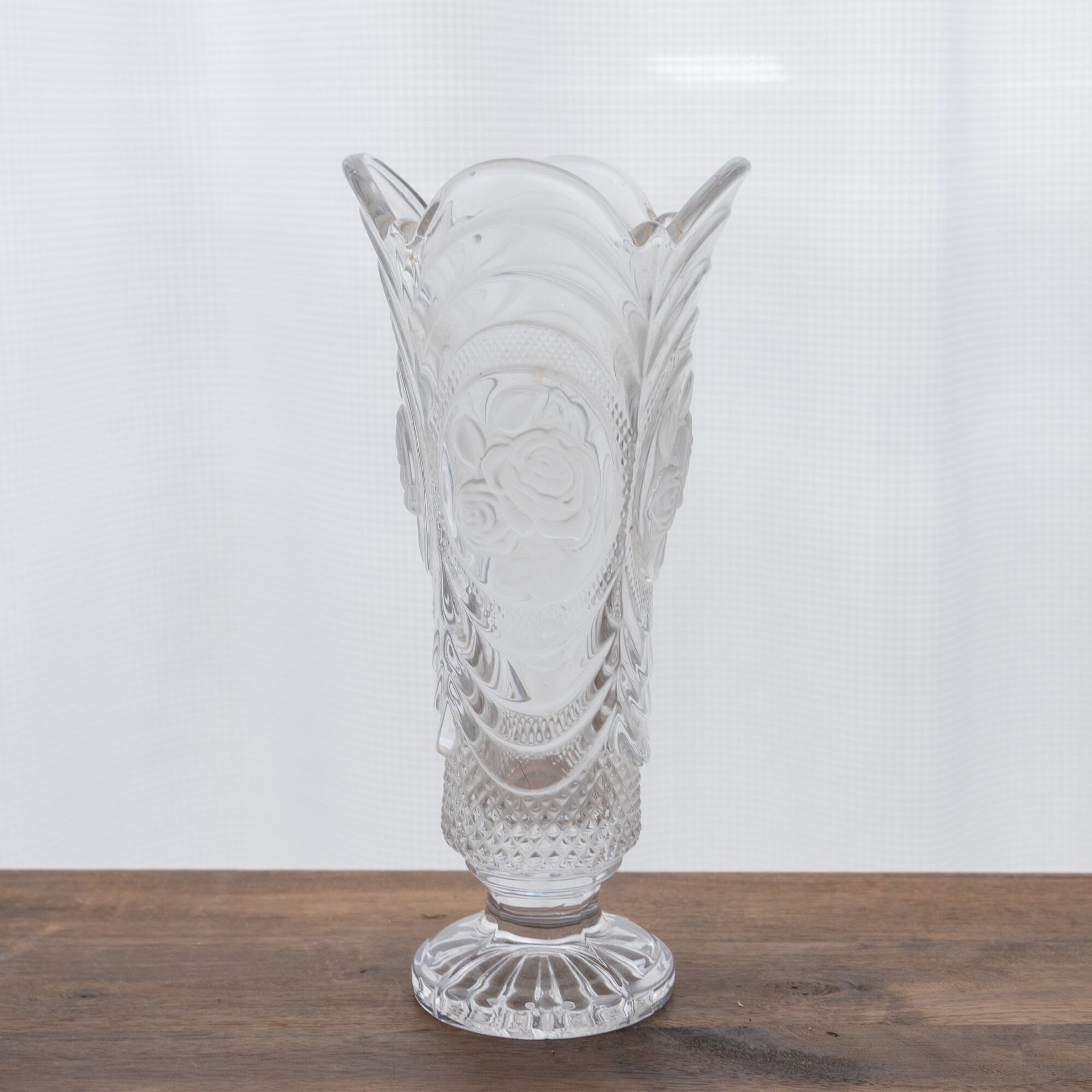 クリスタルグラス 花瓶 フランス Baccarat バカラ トルネード 斬新な