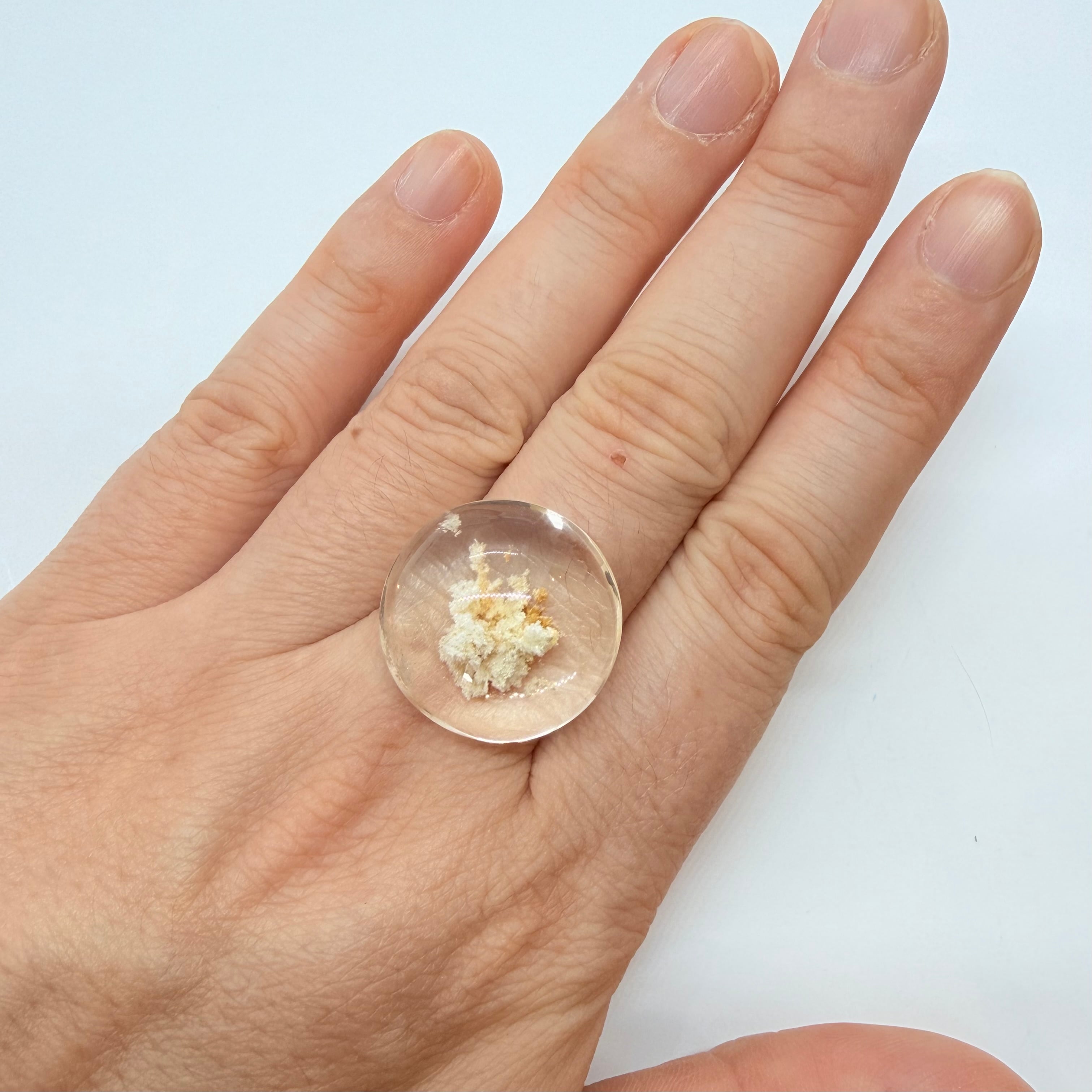 珊瑚礁を閉じ込めたようなホワイトガーデンクオーツ