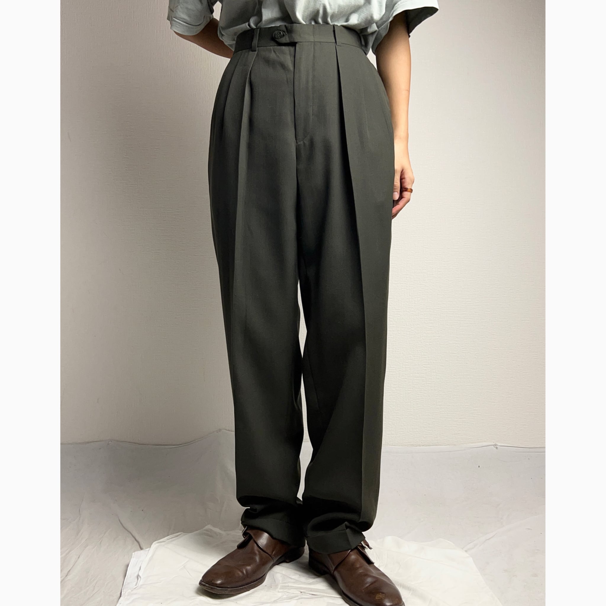 90's~ 3Tuck Slacks IN-TUCK W30 3タック スラックス インタック 90's~ 3Tuck Slacks IN-TUCK W30 3タック スラックス インタック