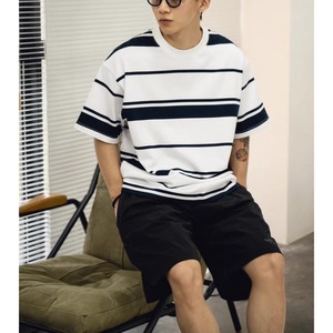 Two-tone striped t-shirt 0759