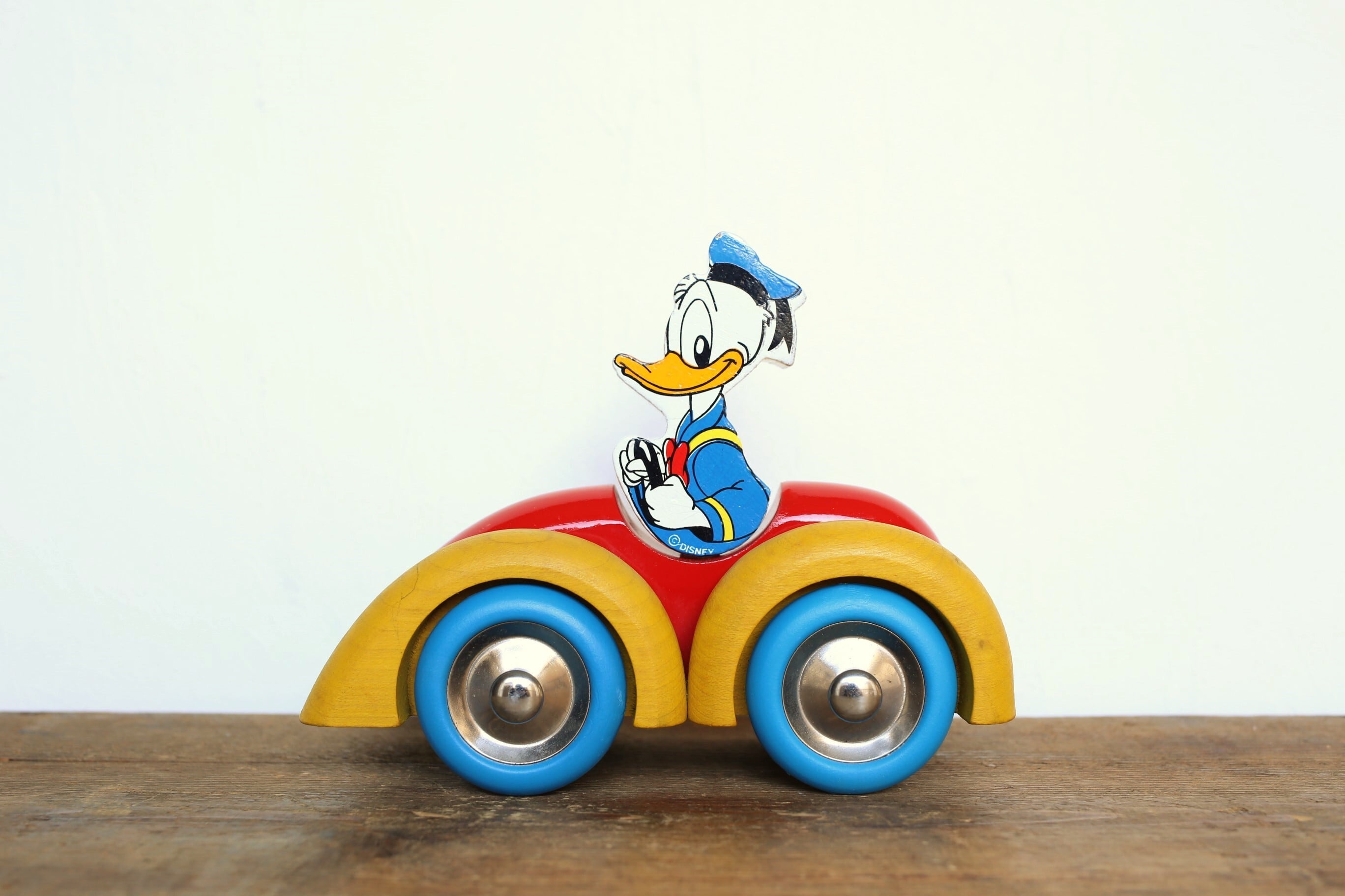 フランス アンティーク ヴィンテージ Disney×vilac 木製玩具 ドナルド