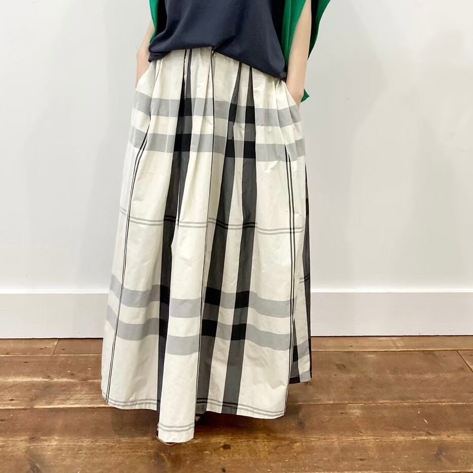 【 siro de labonte 】-R323302- BIGCHECK タフタスカート