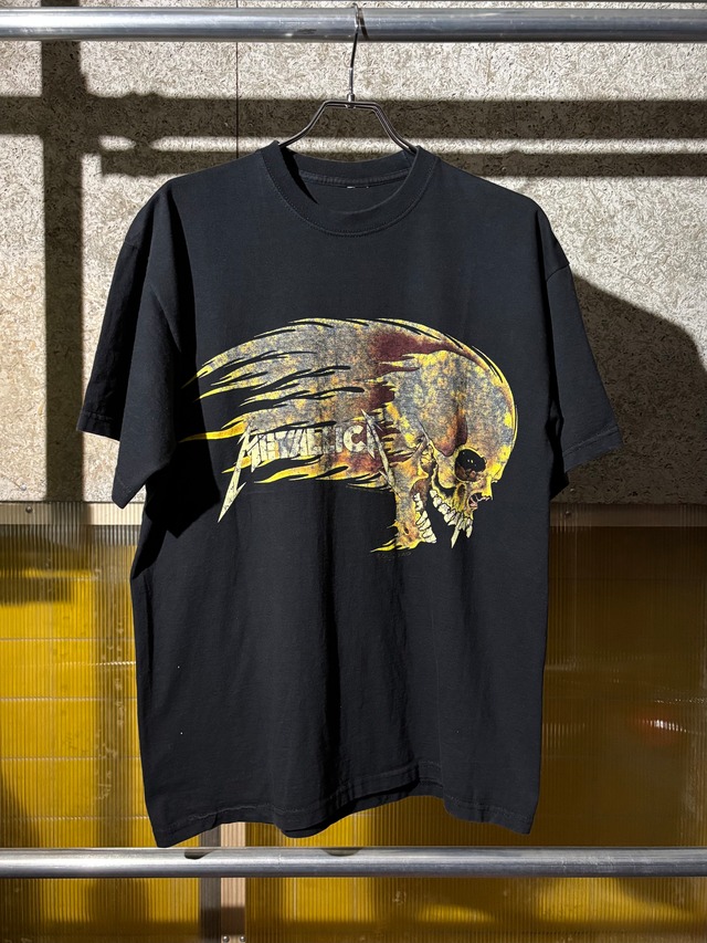 メタリカtシャツ METALLICA PUSHEAD FLAME SKULL