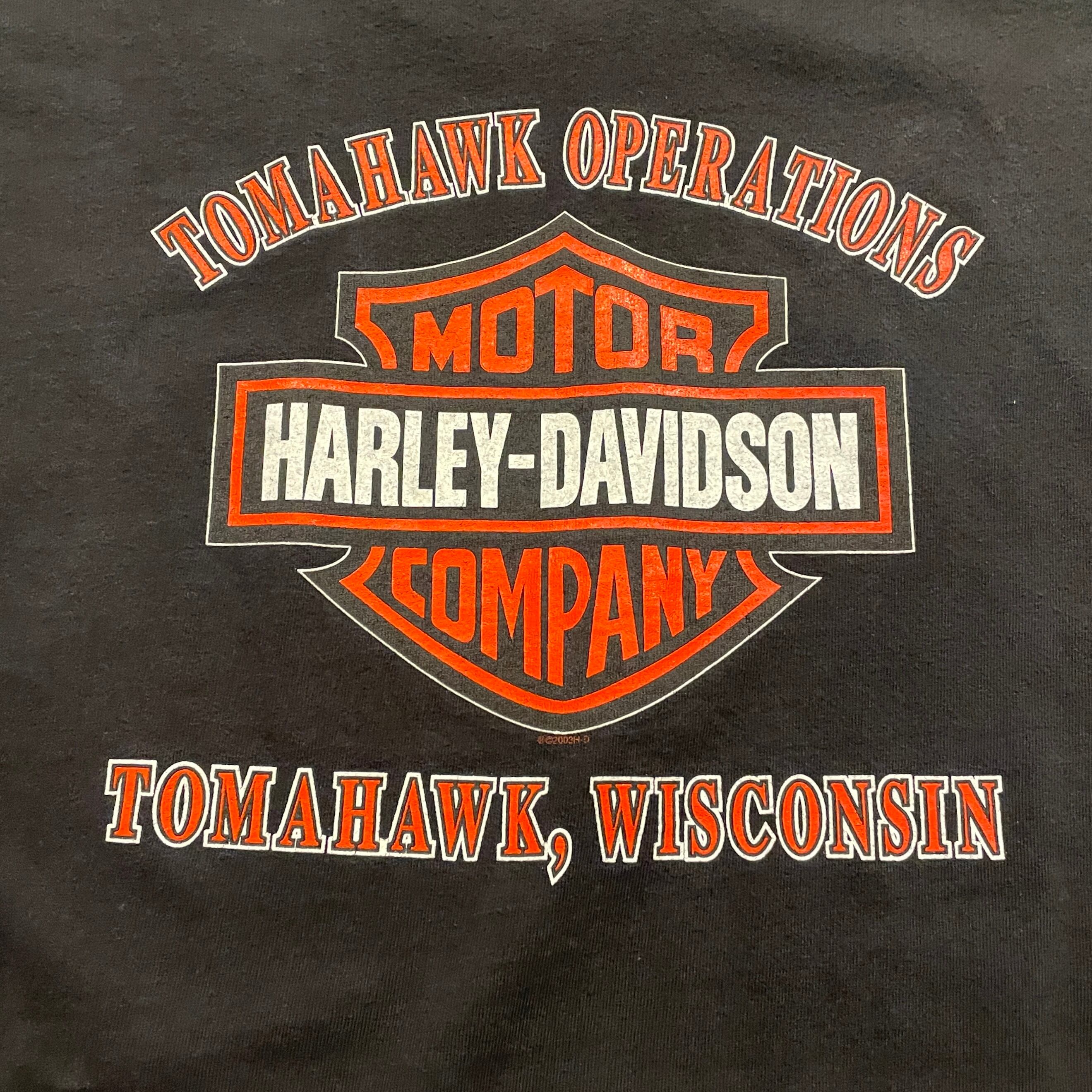 黒炎×黒ｽｶﾙ】00's Harley-Davidson Tee 