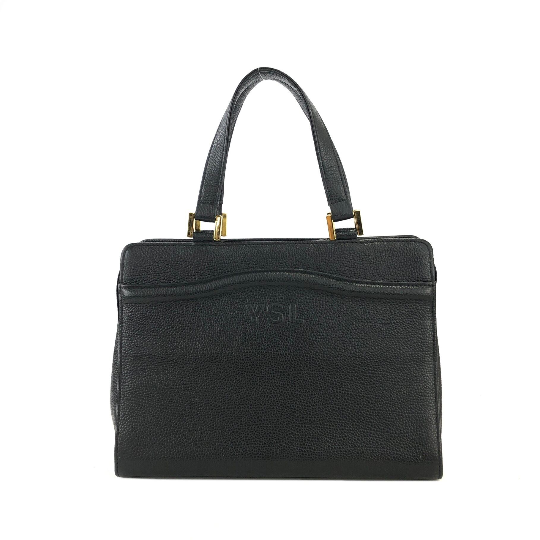 Yves Saint Laurent イヴ ・サンローラン エンボスロゴ エンボスレザー