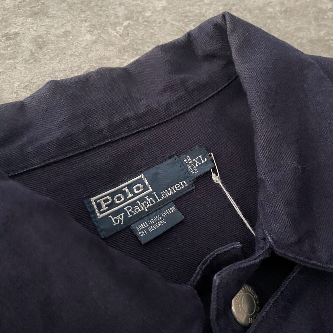 美品 UNITED ARROWS 紺ブレ ロゴエンボス金ボタン 本切羽 ネイビー 