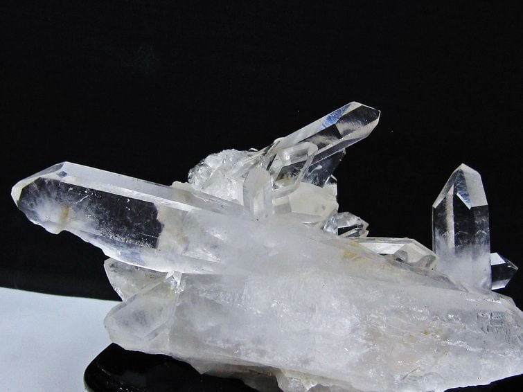 水晶 クラスター マダガスカル産 台座付属 水晶 原石 一点物 182-9342