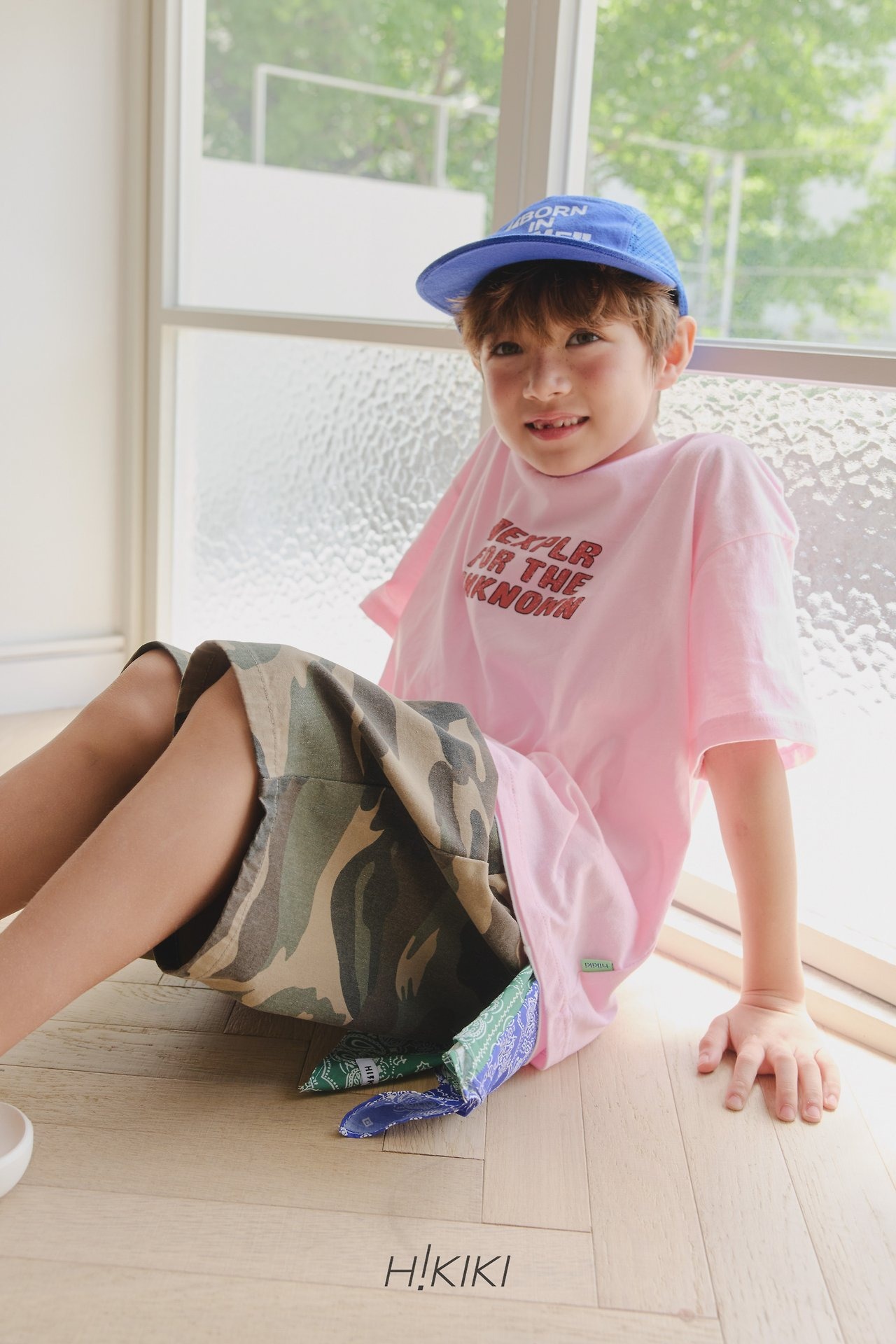 [H!KIKI] EX Short sleeve T-shirt (13/15/17/19) / [하이키키] 익스반팔티 (13/15/17/19)