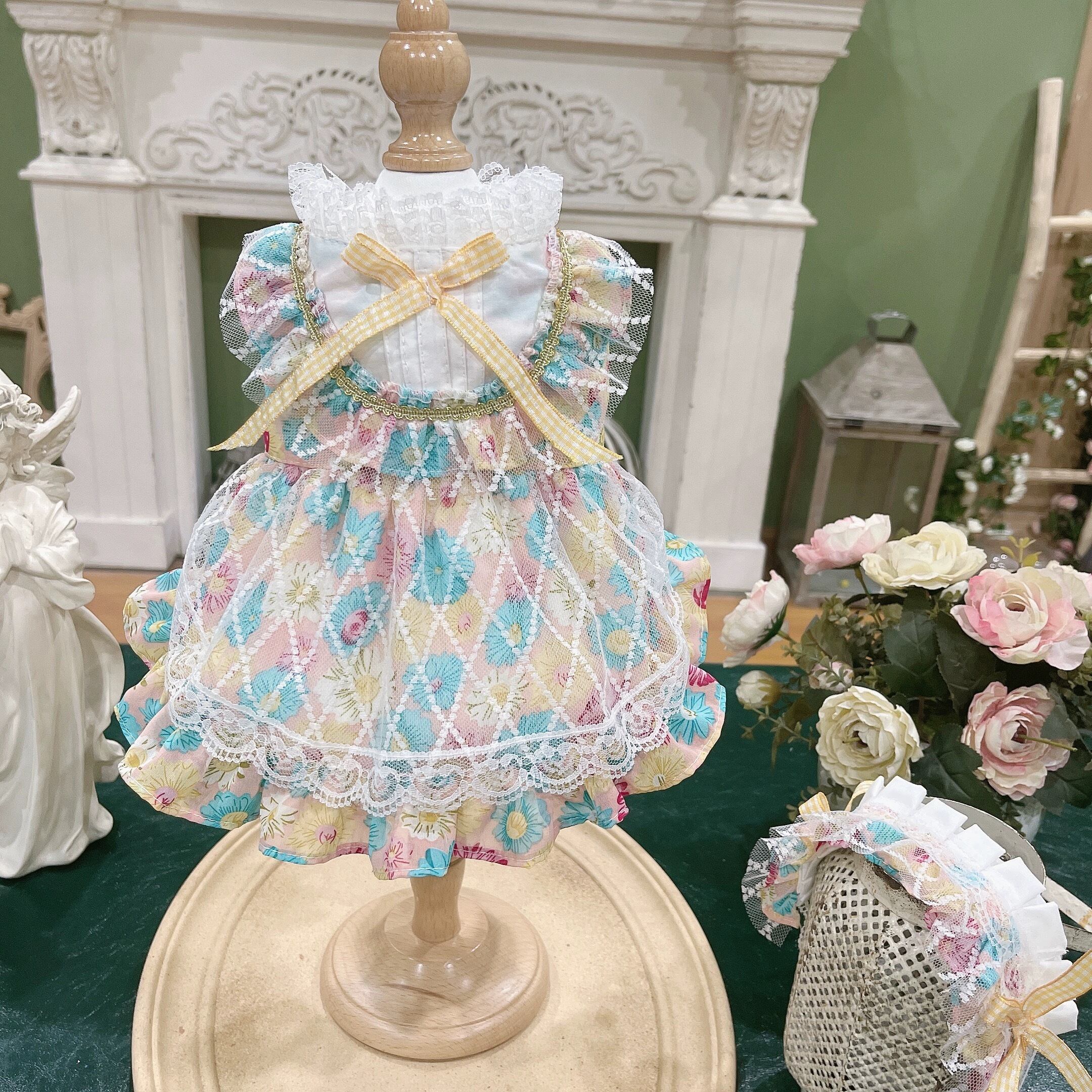 《予約》T0159 フラワーレースワンピース