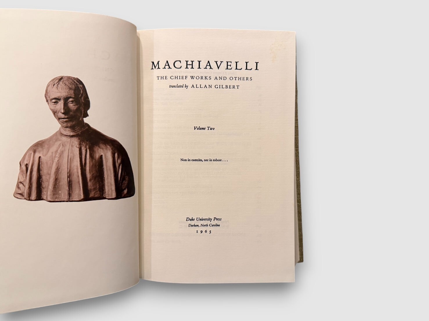 SFF218】Machiavelli: The Chief Works and Others, Complete set in 3