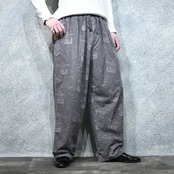 BIG DOGS pattern wide pajama pants