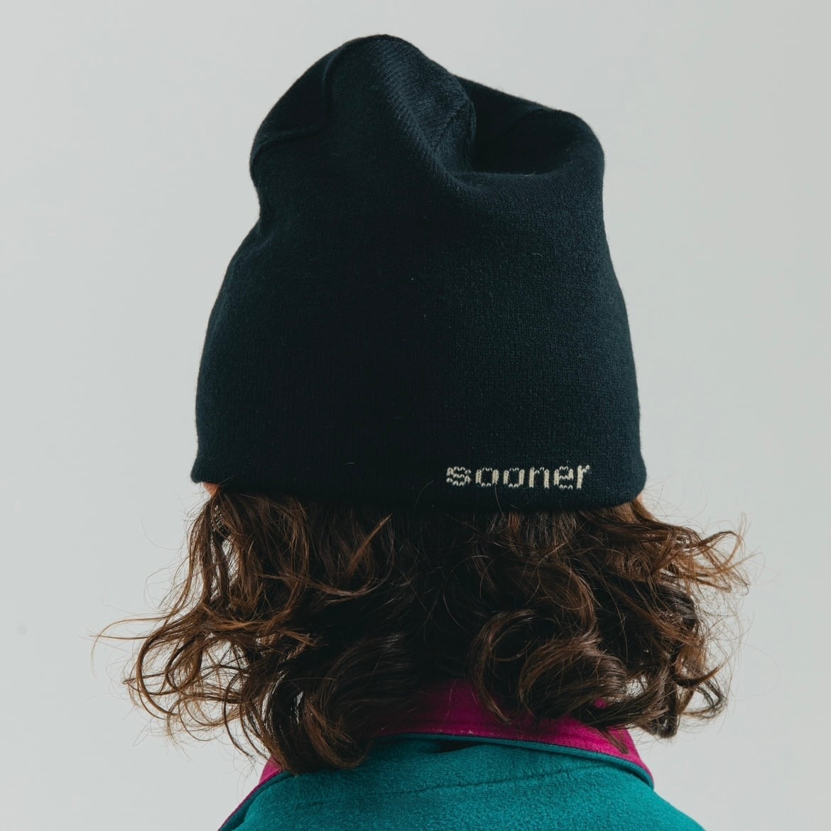 GuruGuruBeanie Black&Beige Reversible | SOL (soonerorlater)