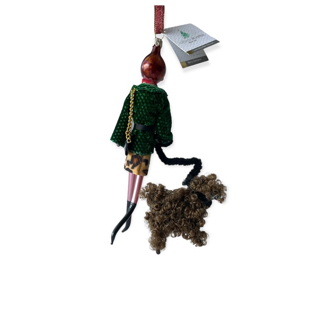 【De Carlini】イタリア製 犬の散歩レディ