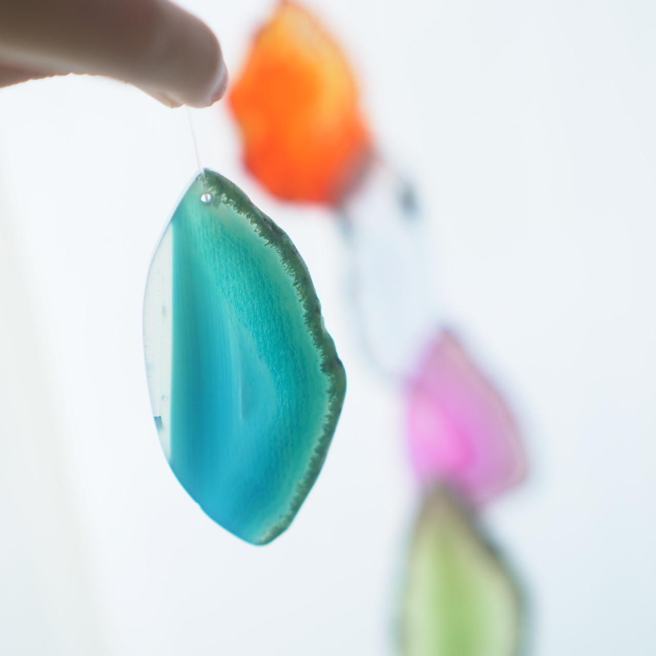 Flower Bouquet 04 - アゲートヒーリングチャイム / Agate Sun Catcher Wind Chime 096