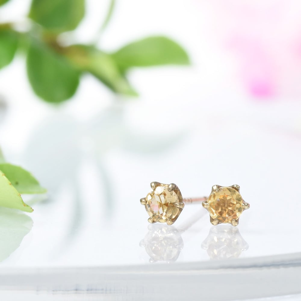 インペリアルトパーズ ピアス K18イエローゴールド CG096CIBS | kyfactory