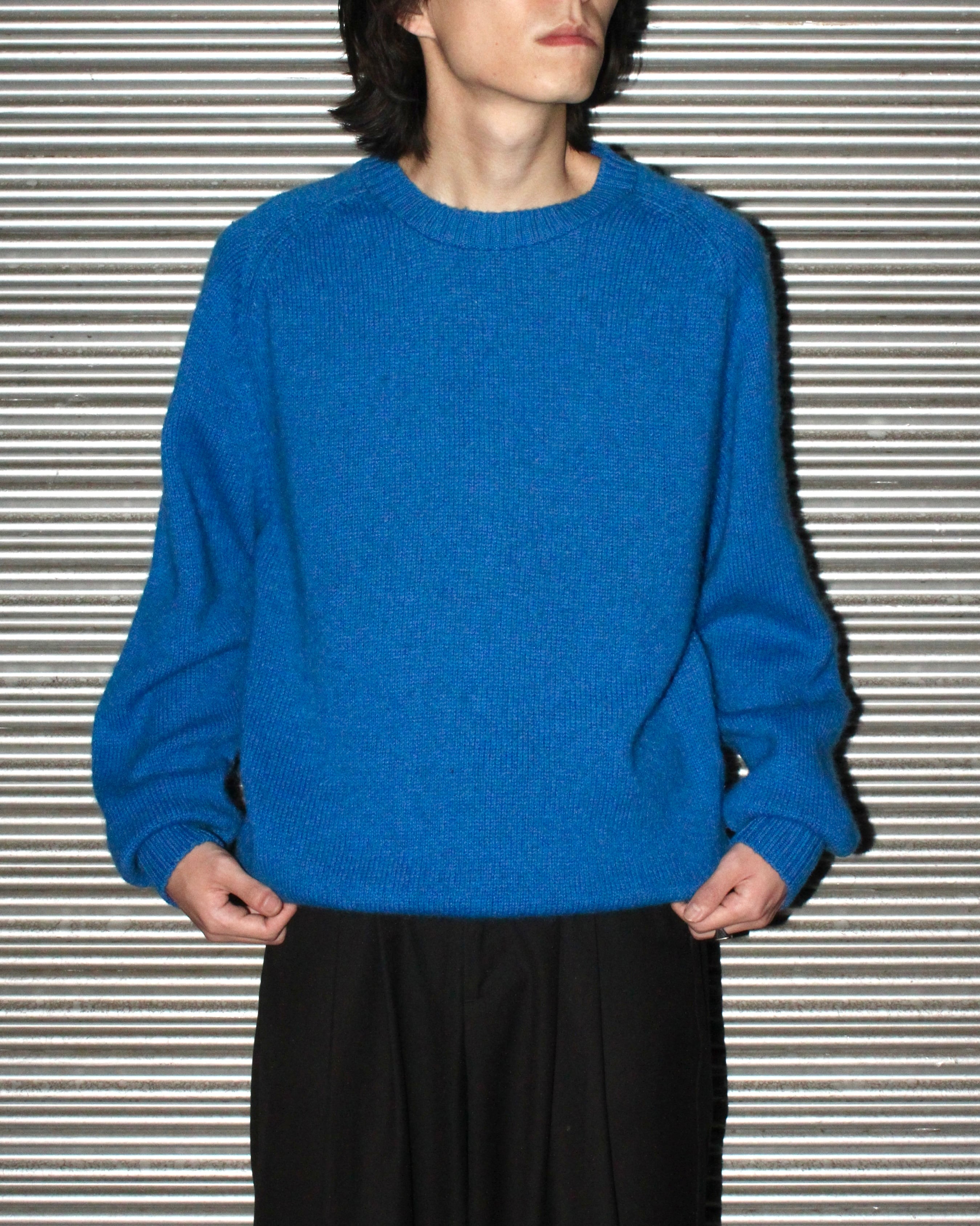 80s THE FOX COLLECTION(JCPenney)Wool×Poly Plane Knit