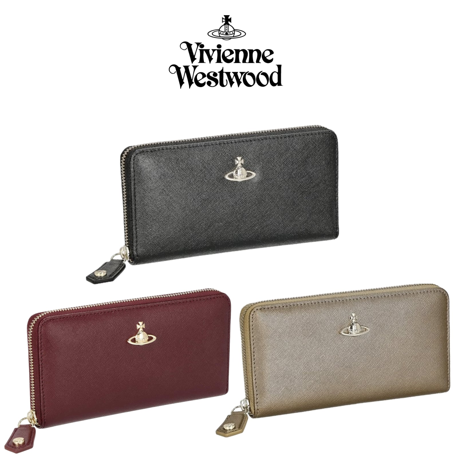 Vivienne Westwood ラウンドファスナー長財布 VICTORIA ユニセックス