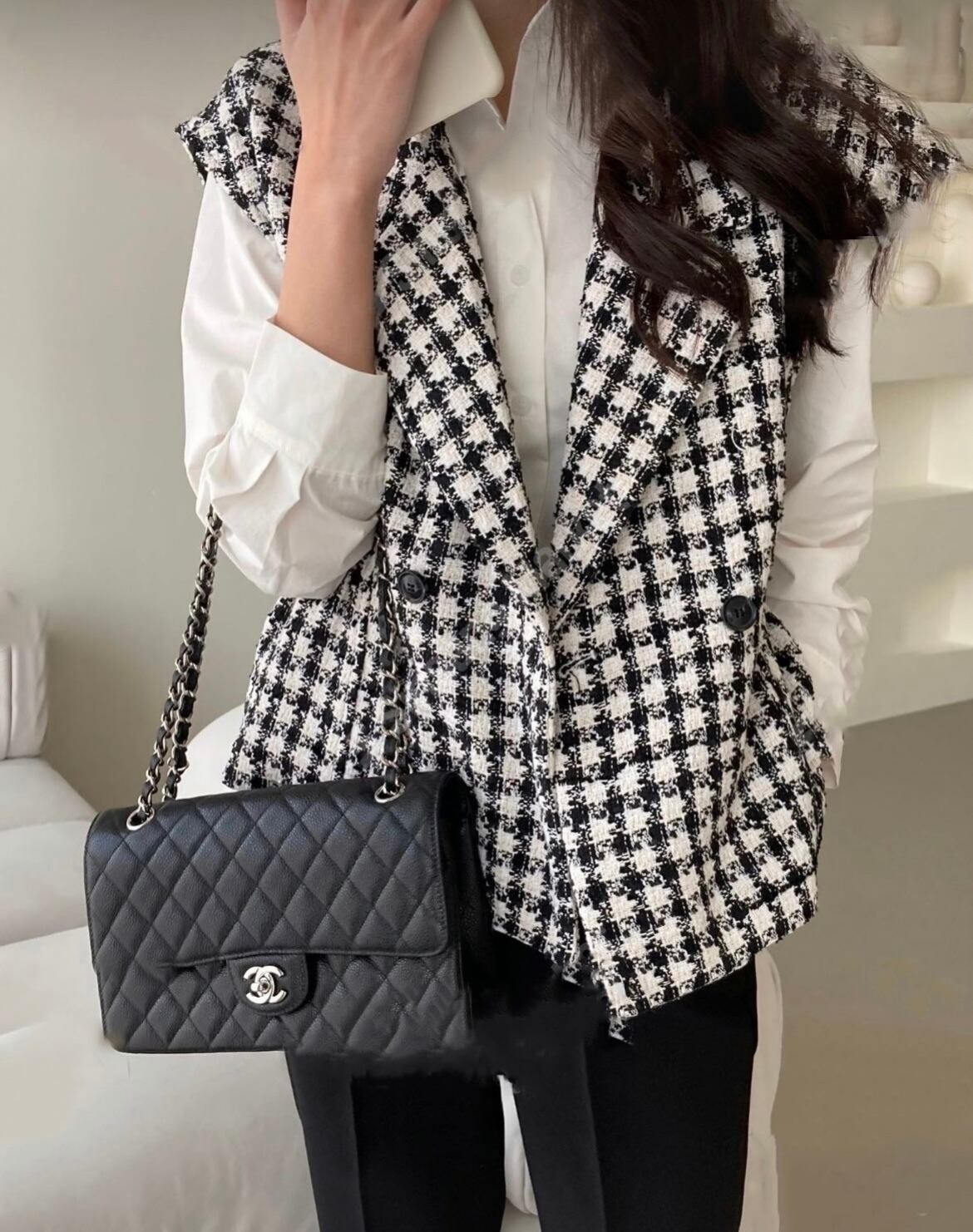 ツイードベスト