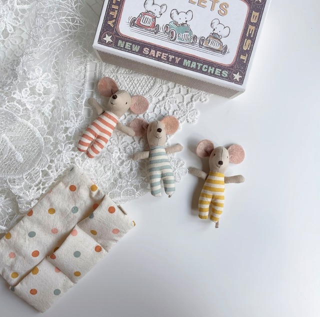 Maileg：Triplets, Baby mouse ( new )