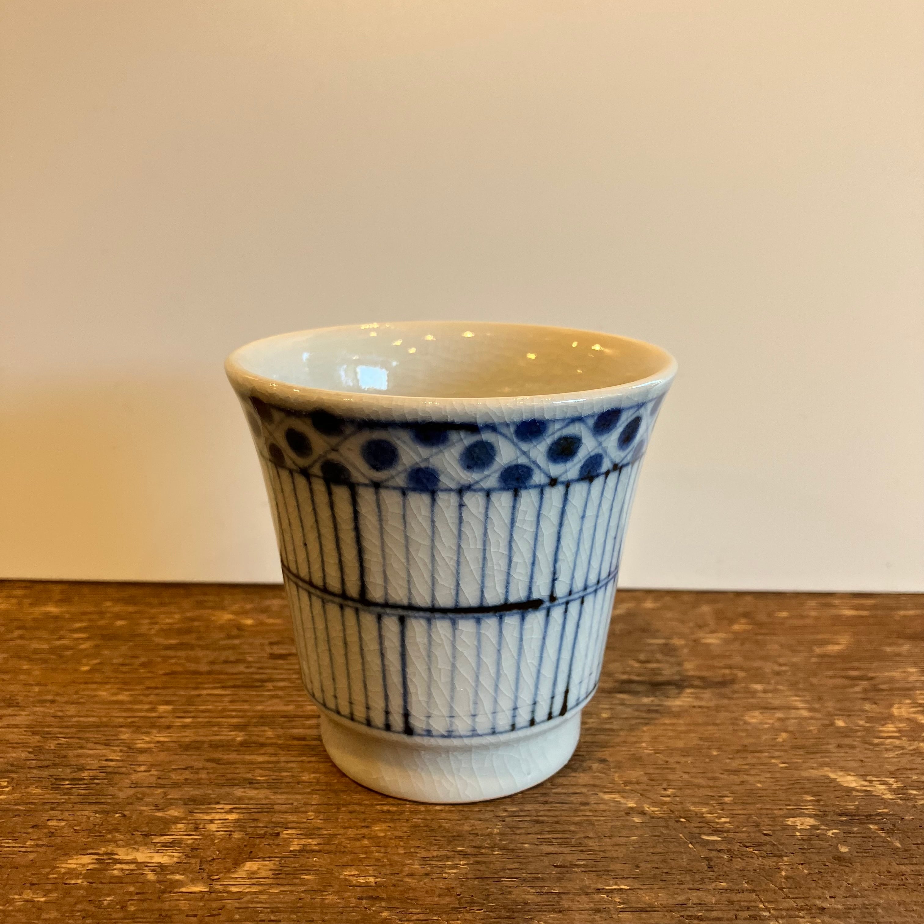 湯呑み 古砥部 花垣文 陶彩窯 砥部焼