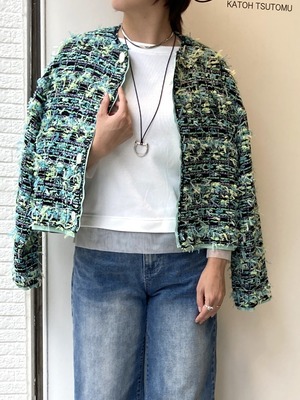 レオロッティソフトテレコカットソー（アイボリー）