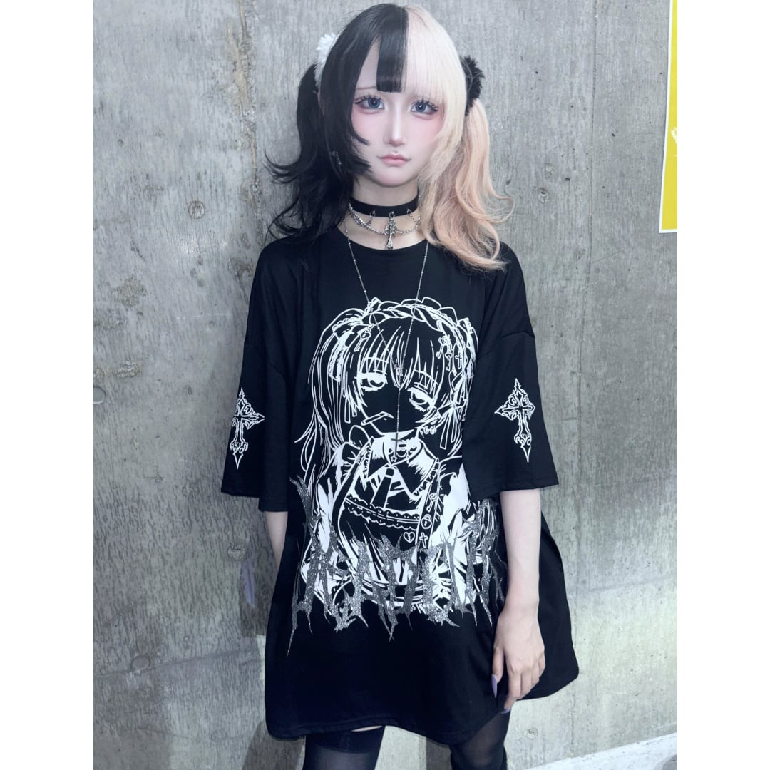 7/30 完売→再入荷！】新作☆SmokingメイドガールTシャツ