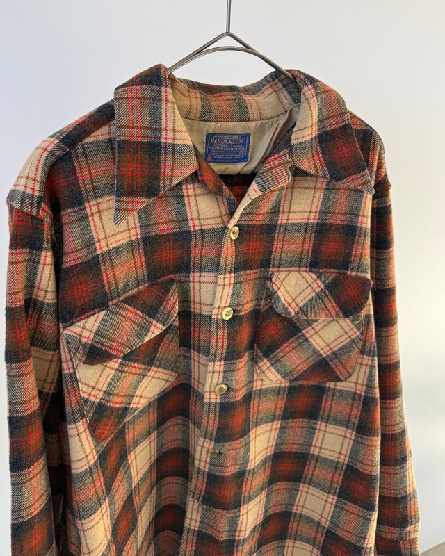 -Pendleton- Vintage 70s L Board Shirt made in USA