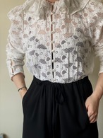Ruffle Collar Lace Blouse