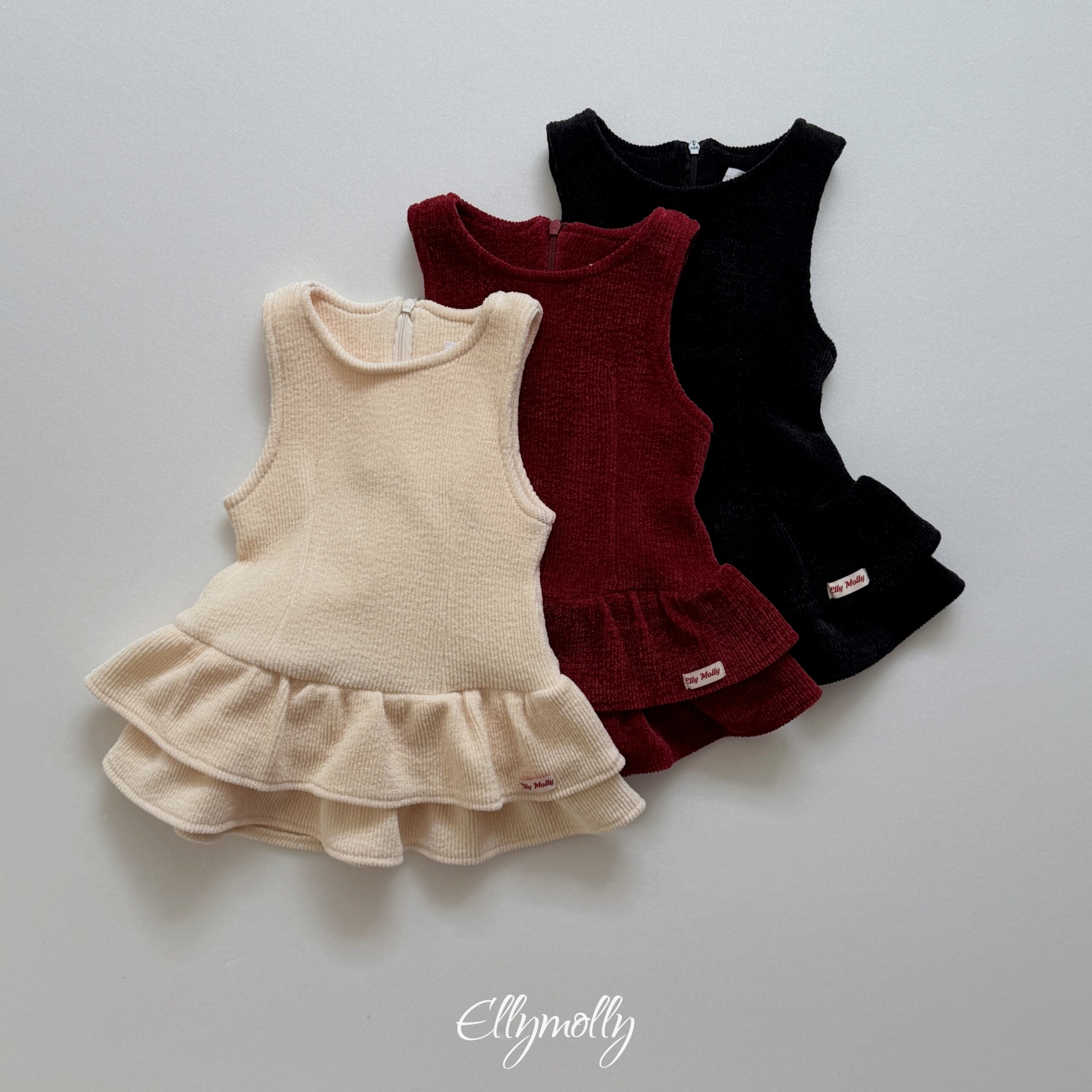 【Jr.size】snow frill dress【ELLYMOLLY】※11月下旬〜12月上旬発送予定