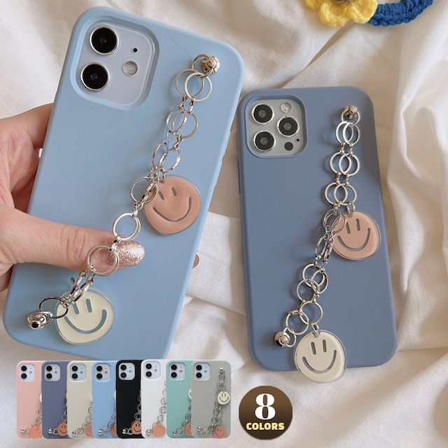 Double smile chain silicon iphone case