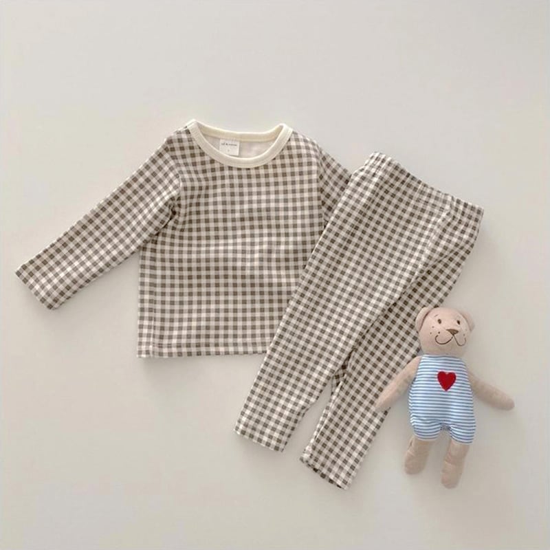 【BABY】秋新作 チェックセットアップ