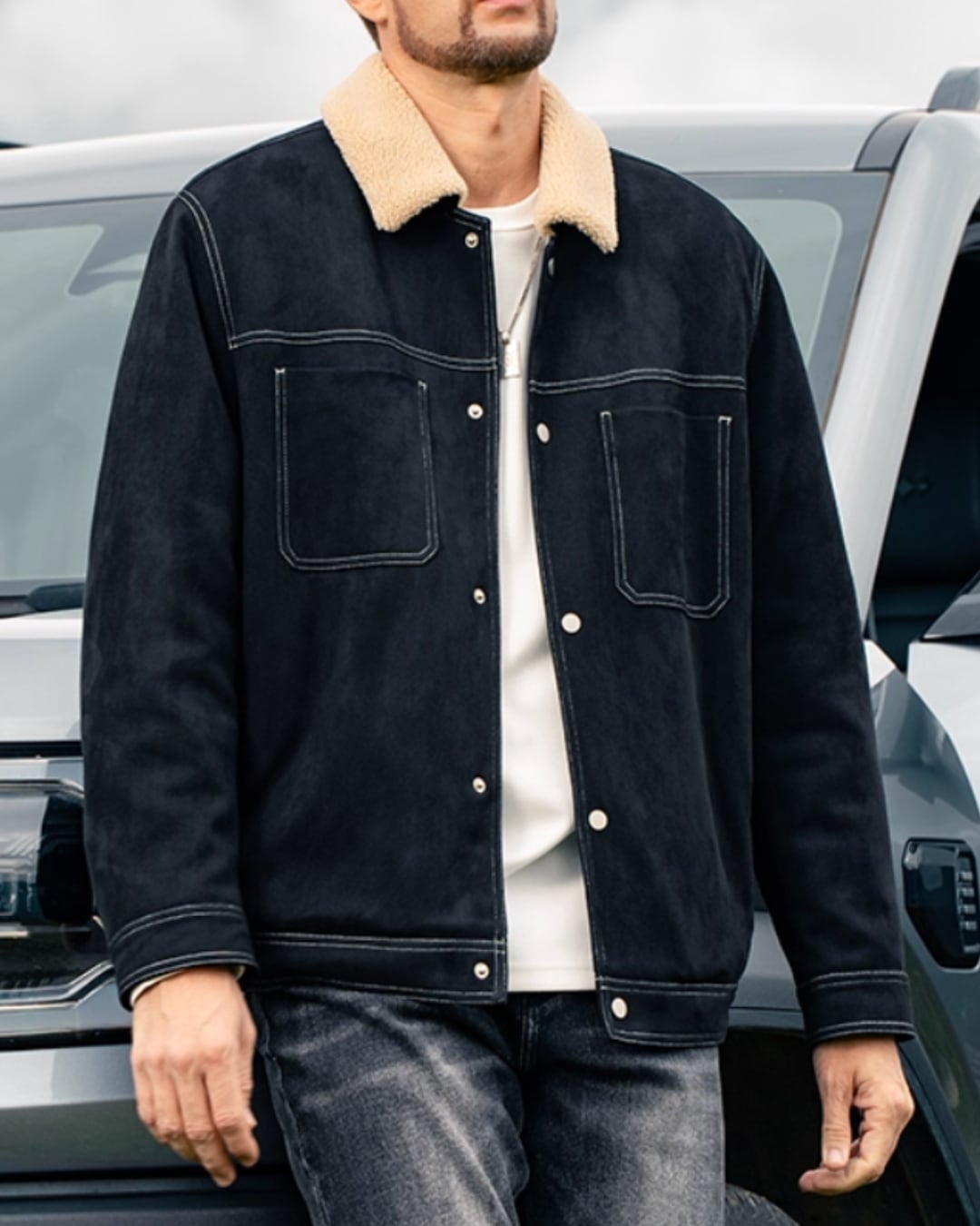 アメリカン ボアジャケット 3色 E0207