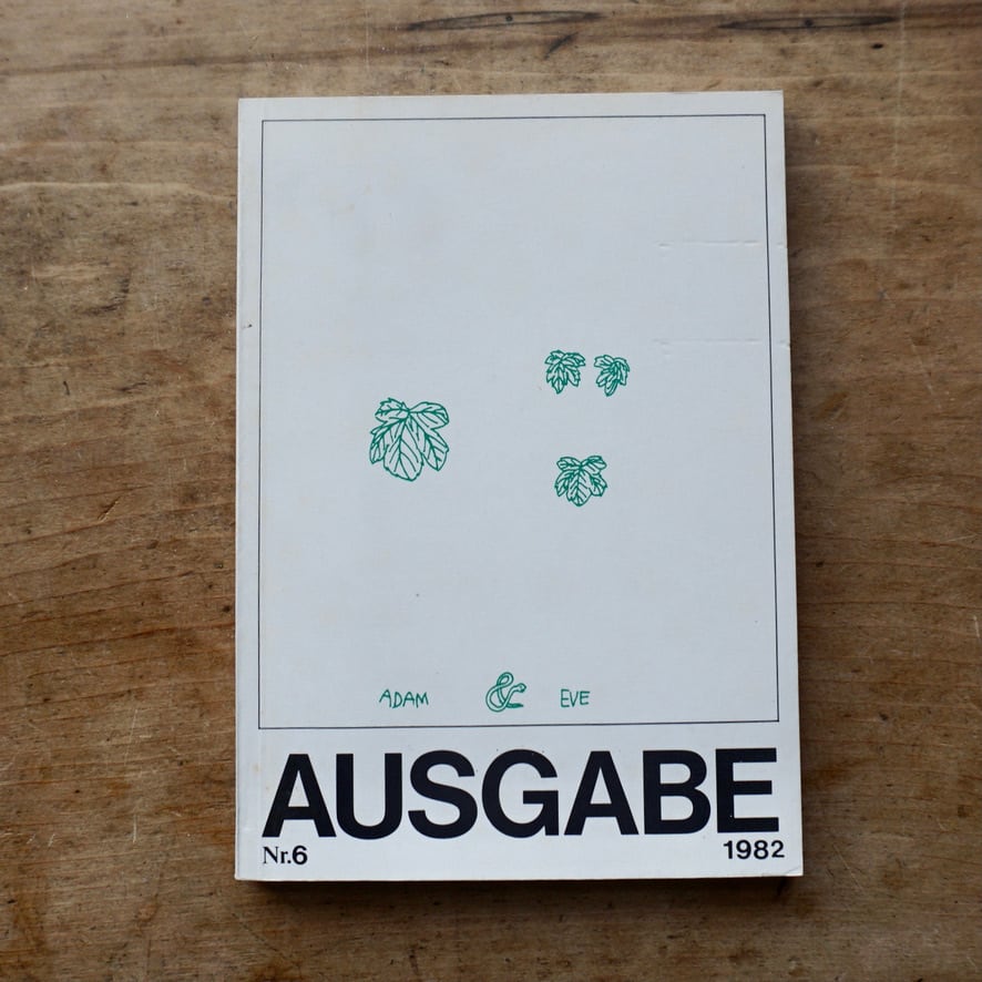 【絶版洋古書・雑誌】文学と芸術の雑誌　AUSGABE　Nr. 6, September 1982 [310195277]