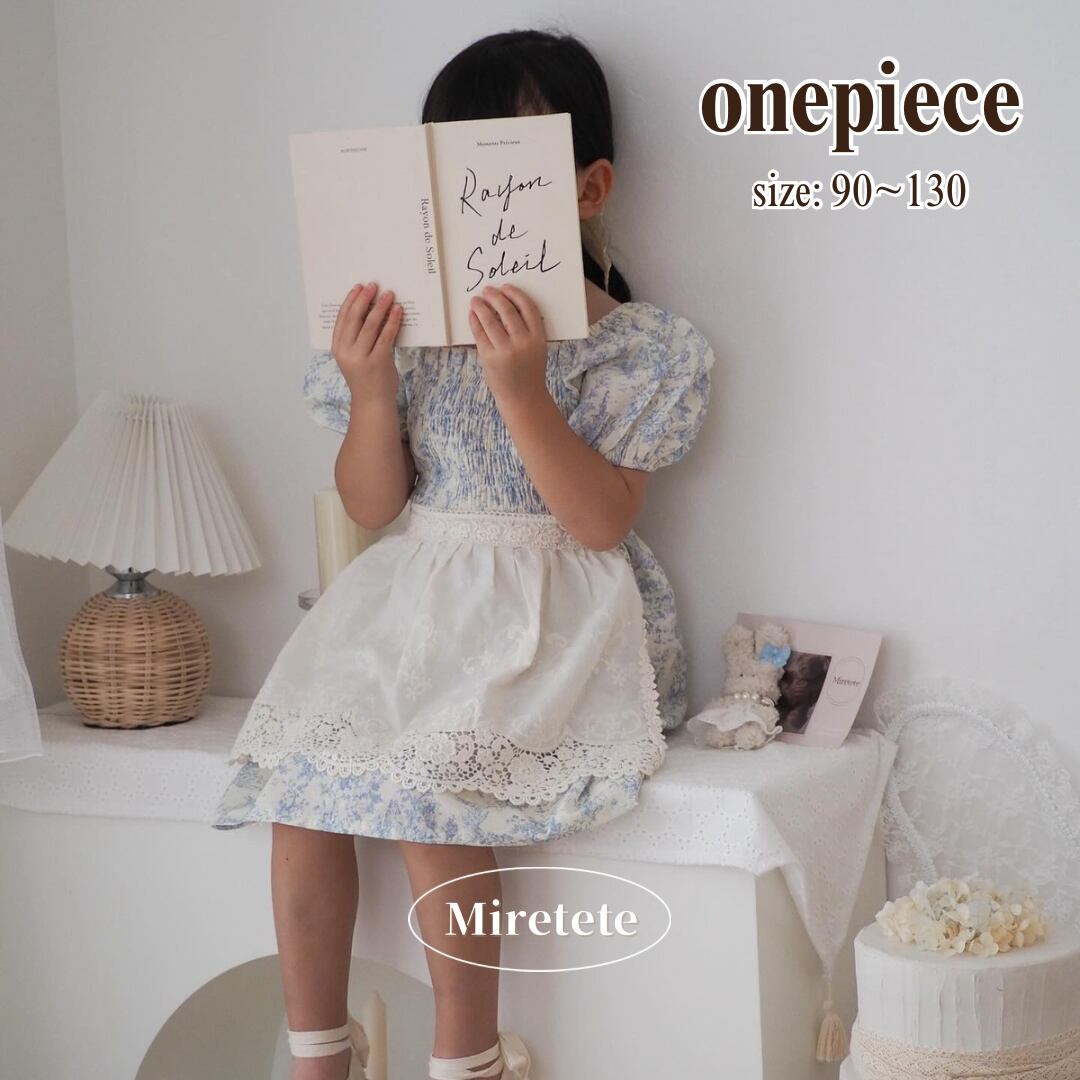 【取寄】淡いブルーがおしゃれで夏らしいお上品なワンピース