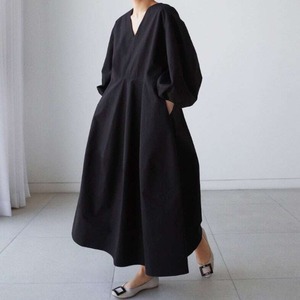 ボリュームロングワンピース 10074