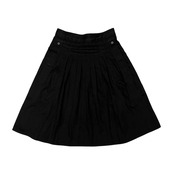 MARC JACOBS マークジェイコブス タック プリーツ フレア スカート 6 /ブラック/(株)ルック代理