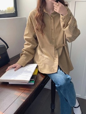 ストライプシャツ  AJ22085-Y04