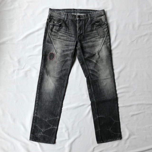 n(n) by NUMBER (N)INE BLACK DENIM PANTS
