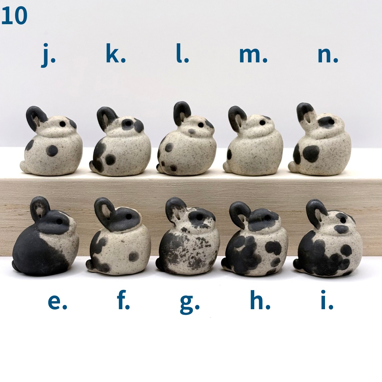 10日追加】らふうさ(個性派) 手作り陶器のちいさなうさぎ | やきもの