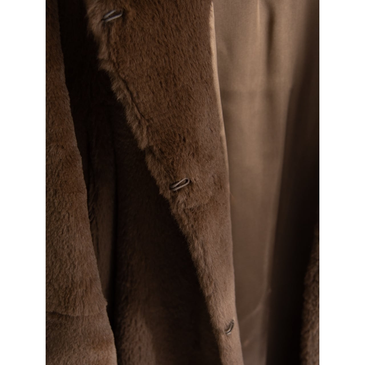 【Anagram PARIS】Made in France Collarless Rabbit Coat（アナグラム フランス製ノーカラー ラビットファーコート）